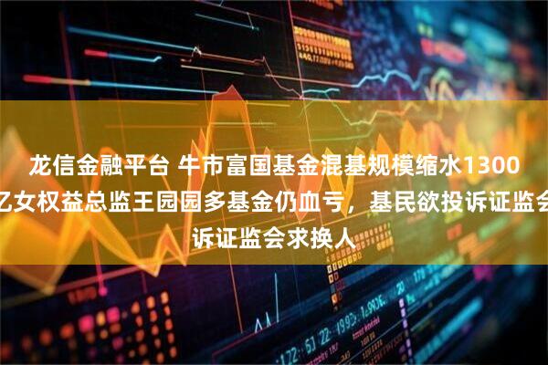 龙信金融平台 牛市富国基金混基规模缩水1300亿，百亿女权益总监王园园多基金仍血亏，基民欲投诉证监会求换人