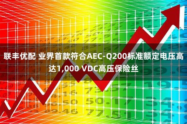 联丰优配 业界首款符合AEC-Q200标准额定电压高达1,000 VDC高压保险丝